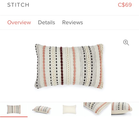 2 STITCH throw pillows from Article - Picture 2 of 7